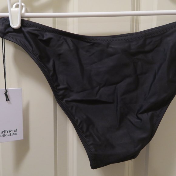 Girlfriend Collective. Black Volley Cheeky Bikini Bottom. Size XL NWT. - Picture 3 of 10